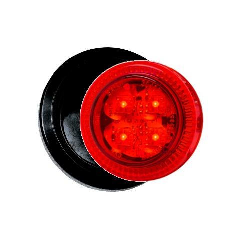 FARO TRASERO LED BAIML 3040 63MM (4 LED) UNIPOLAR BIVOLTAJE ROJO